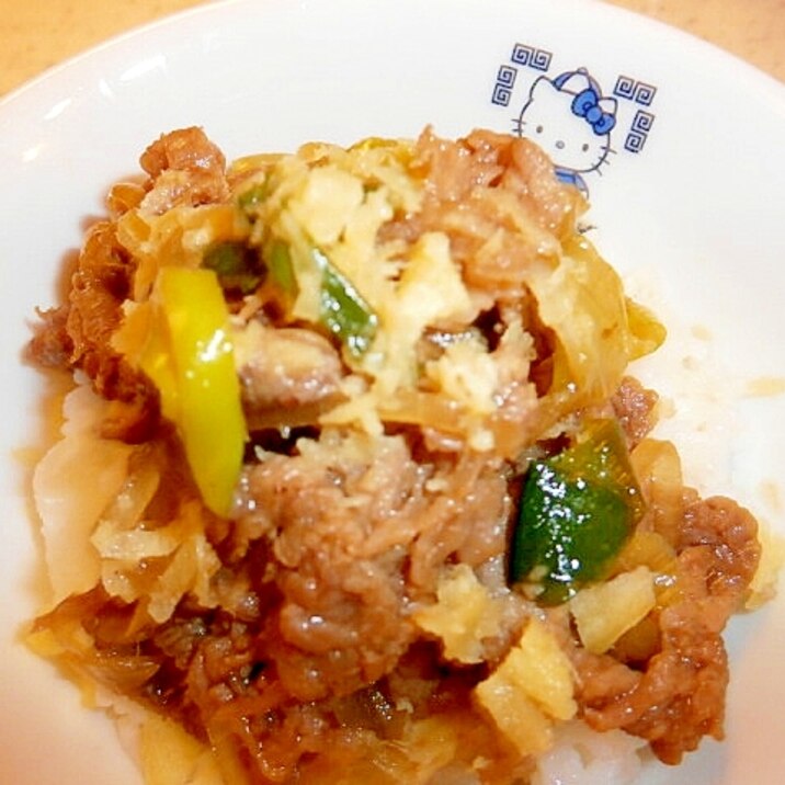 オージービーフで美味しい☆白ねぎ牛丼☆